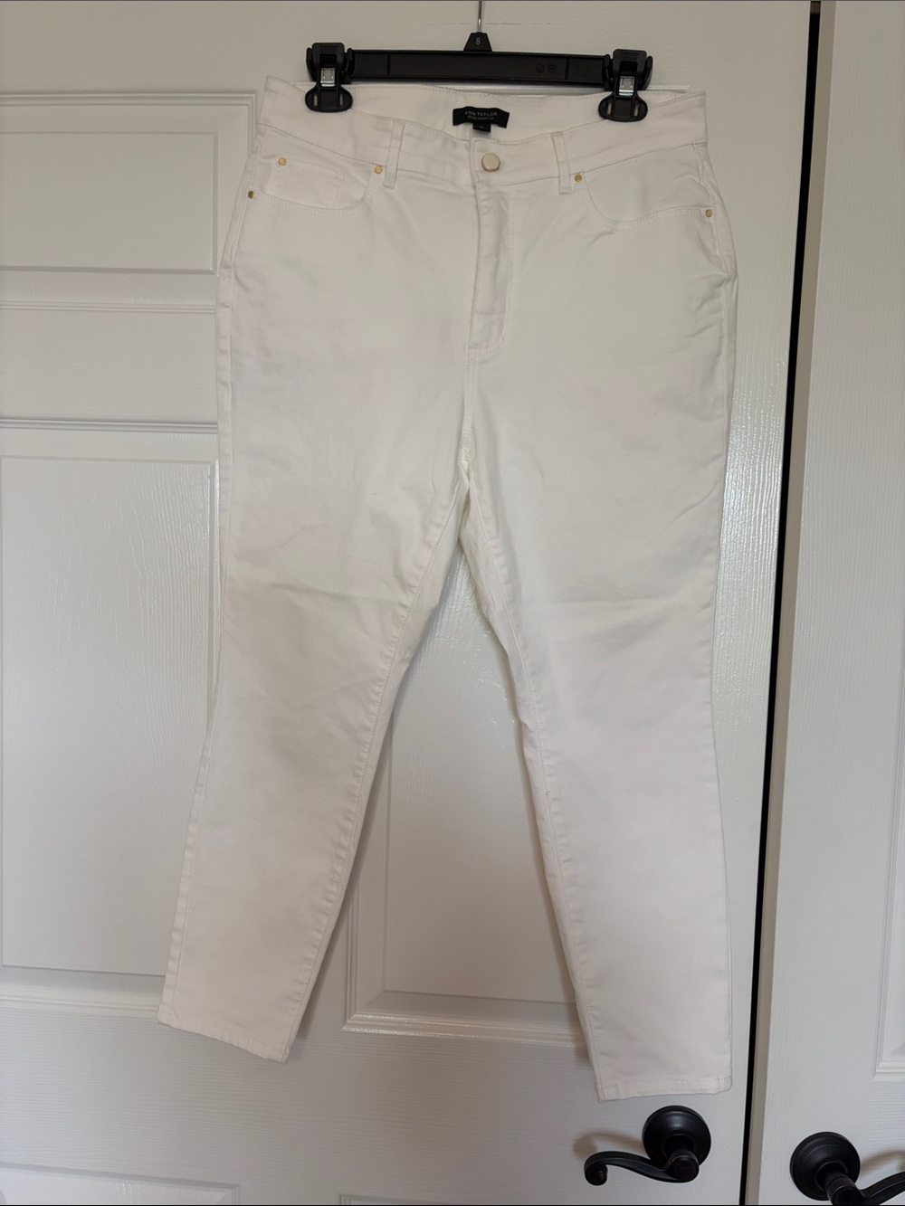 Ann Taylor White Skinny Jeans